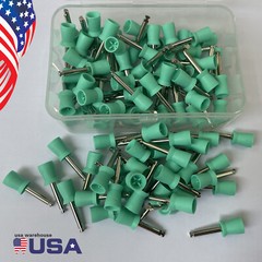 100pcs Dental Polishing Cups Prophy Cup Latch Type Brushes Rubber Color