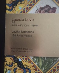 NWT Christian Lacroix Papier Love Notebook A6 4 1/4″ x 6″ Layflat Notebook