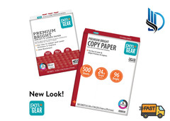 Premium Bright Paper, 8.5″ X 11″, 96 Bright, White, 24 Lb., 1 Ream (50