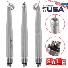 Dental 45 Degree Angle High Speed Handpiece Push Button Spray 4Hole 45° Turbine