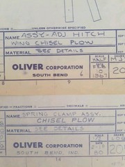 Set of 2 Oliver Corp. Factory Blueprints (1967 & 1980) – South Bend, IN Plant
