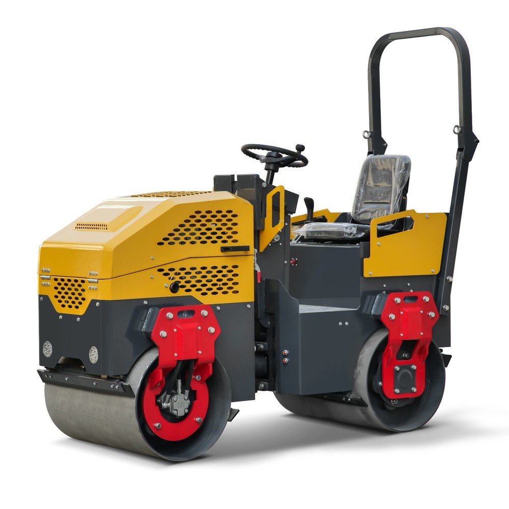 Factory Direct Sale Garden Soil Asphalt 1.5 Ton Vibrating Drum roller