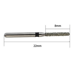 Dental Diamond Burs Round End Cylinder 881/012SC Super Coarse High Speed FG