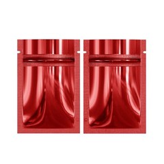 100/200/500 Glossy Red Mylar Foil Smell Proof Resealable Zip Seal Lock Bags