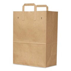 General SK1670EZ300 12 x 7 x 17 1/6 BBL Grocery Paper Bags, Kraft (300/Bndl) New