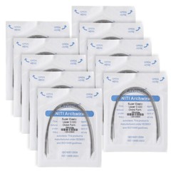 30X Dental Ortho NITI/Stainless Steel Arch Wire Round Oval/Nature/Square Form