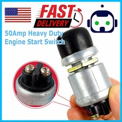 12 Volt DC Heavy-Duty Momentary Push-Button 50 Amp Starter Switch