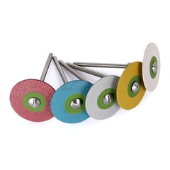 5 Types Dental Rubber Diamond Polisher Wheel Disc HP For Porcelain/Zirconia 26MM