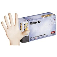 MicroPro Latex Gloves: X-SMALL Powder-Free 100/Bx