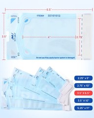 JMU Dental Sterilization Pouches Bag Medical Self Seal Pouch Autoclave to 200
