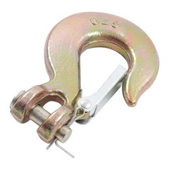4 Pack 5/16″ G70 Chain Hook Clevis Slip Hook with Safety Latch 14000Lbs Capacity
