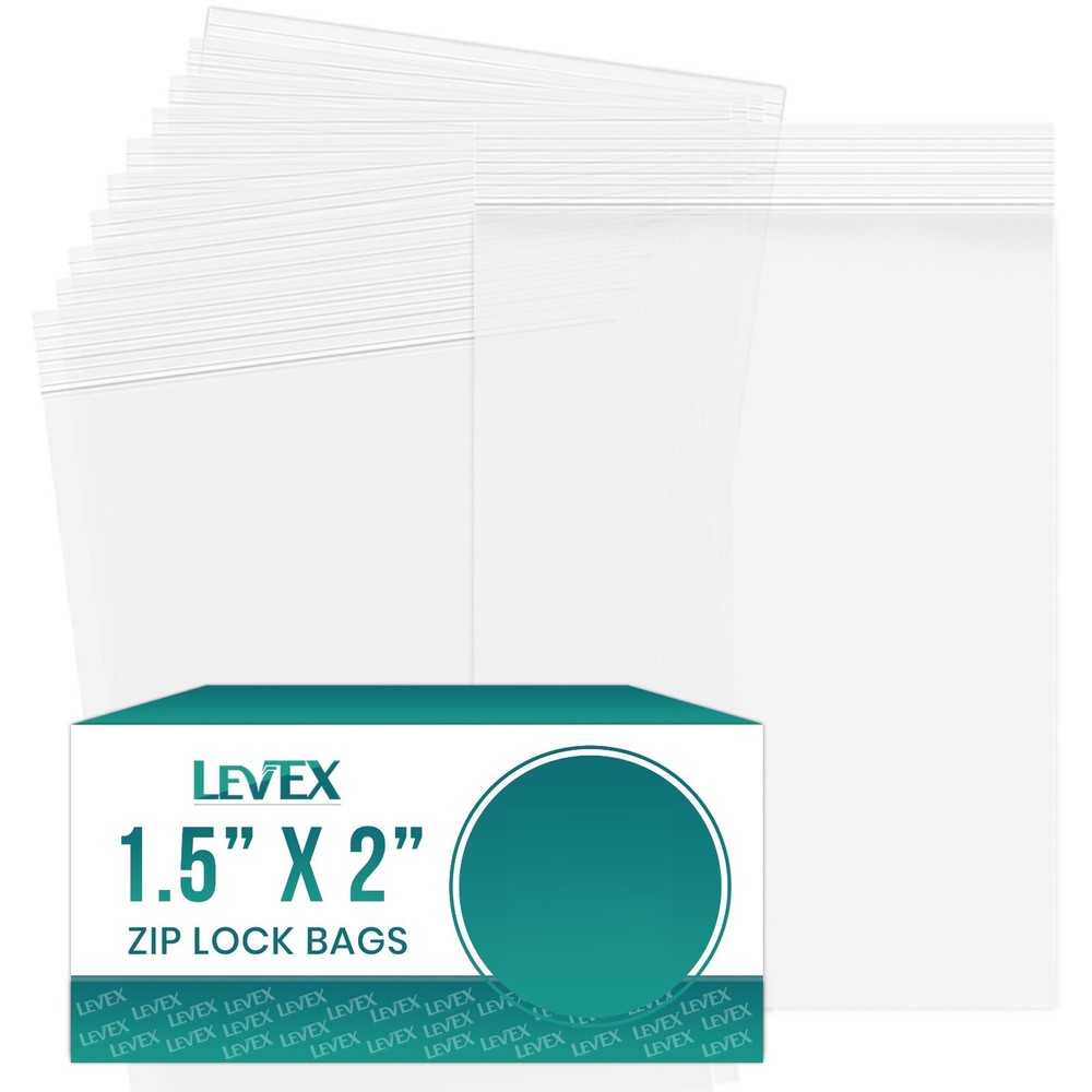 Strong 2 Mil Clear Reclosable Zip Plastic Lock Bags Poly Jewelry Zipper Baggies