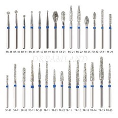 BURR Dent FG 1.60mm Diamond Burs For High Speed Handpiece Friction Grip sw