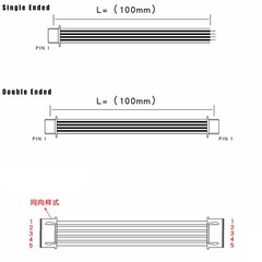 Lot ZH 1.5mm 2/3/4/5/6/7/8/9/10Pin Single Double Ended Connector Plug Wire Cable