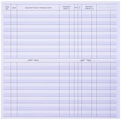 24 PCS Check Registers for Personal Checkbook, Easy to Read Checkbook Register