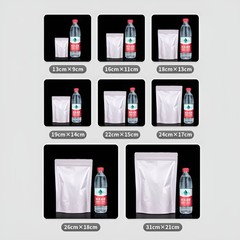 Resealable Matte Aluminium Foil Bags Grip Seal Zip Lock Food Grade Bags Up Bags