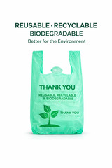 Biodegradable T-Shirt Grocery Shopping Bags Large 22×6.5×12 0.5 Mil Pick Qty