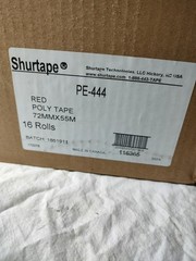 Shurtape PE 444 UV-Resistant Polyethylene Tape Red 16 – 72mm x 55m or 2.83″x180′