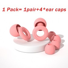 Reusable Silicone Ear Plugs Noise Cancelling Earplugs Protector Study Sleep Swim