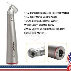 Abdent Dental 1:4.2 Fiber Optic High Speed Handpiece 45 Degree Contra Angle