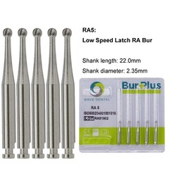 WAVE Dental Round Latch Carbide Bur RA 1 2 3 4 5 6 7 8 Midwest LA For Slow Speed