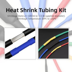560 Pcs HEAT SHRINK Tubing Sleeve 2:1 Shrinkable Tube Wire Cable Assortment Kit