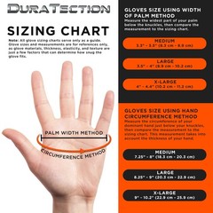 Duratection 8Mil Super Duty Diamond Textured Nitrile Gloves, Box of 100, Large