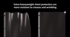 100 Count Diamond Clear Extra Heavyweight Sheet Protectors, 4 mils Strong,8.5…