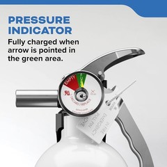 Fire Extinguisher for Boats – Single Use 5BC Marine Safety Compact Emergency