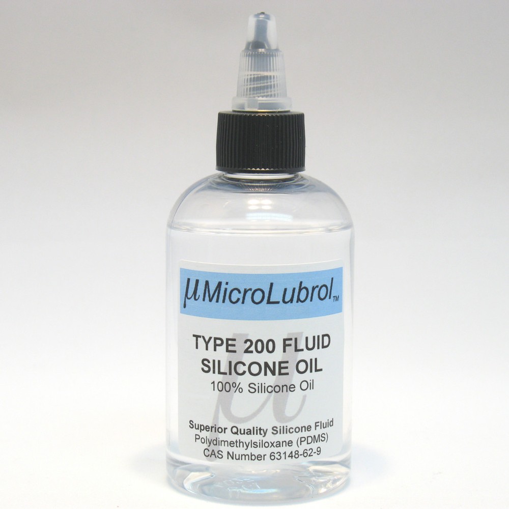 MicroLubrol 200 Fluid Pure Silicone Lubricant Oil PDMS 100 cst centistokes 4 oz