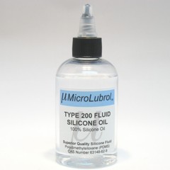 MicroLubrol 200 Fluid Pure Silicone Lubricant Oil PDMS 350 cst centistokes 4 oz
