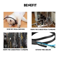 Braided Split Wire Loom Wrap Cable Sleeve Tube Harness Lot Sheathing Management