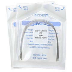(USA) Dental Orthodontic Niti Super Elastic Arch Wire Round Nature Form 012-020