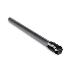BHA Long Tungsten Carbide Burr Rotary File, Double Cut – 6 inch x 1/4 inch Shank