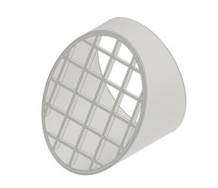 30 Deg Sloped Drain Pipe Mesh Screen to Fit on Outside of Pipe, Various Sizes