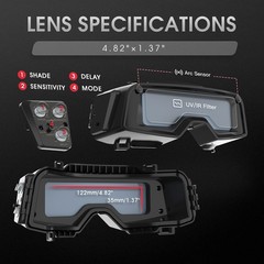 True Color Auto Darkening Welding Goggles Welder Glasses
