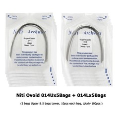 Orthodontic Arch Wire Niti Stainless Steel Round Rectangular Ovoid Natural Form
