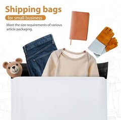 Poly Mailers Shipping Bags Mailing Envelope Large Package Bag 19×24″ 100 White