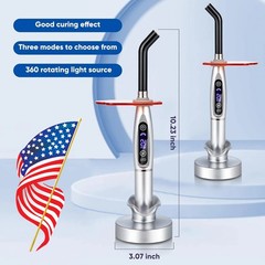 Dental LED Cure Curing Light Lamp 2000mw 5W Tool Resin Cure Cordless Wireless
