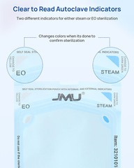 JMU Self Sealing Sterilization Pouches w/ Indicator Autoclave Sterilizer Multi