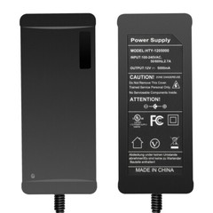 AC 100-240V to DC 12V 5A Power Supply Transformer Converter for LED Strip Lights