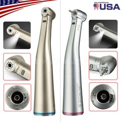 1-5*Dental 1:1 /1:5 LED Fiber Optic Contra Angle Handpiece Fit Electric Motor OR