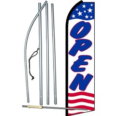 Open Stars And Stripes Swooper Flag Kit