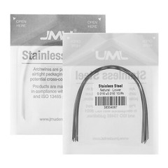 100Pcs Natural Orthodontic Archwire Stainless Steel Round Rectangular Multi-Size