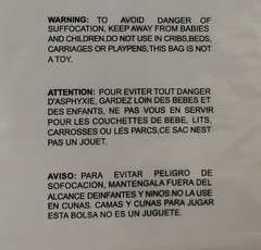 500 10×13 Self Seal Suffocation Warning Clear Poly Bags 1.5 mil Free Shipping