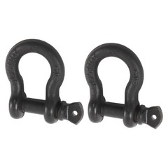 2 Pcs 3/4″ Bow-Shaped D Ring Shackles with Clevis Screw Pin 4.75 Ton Capacity