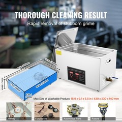 30L Ultrasonic Cleaner Timer Heating Machine Digital Industrial Sonic Cleaner
