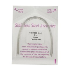 100PCS Orthodontic Stainless Steel Arch Wire Ovoid Form Round Rectangular Squre