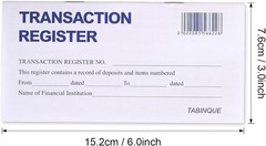 24 PCS Checkbook Registers Easy to Read Personal Check Registers