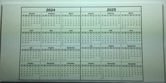 1 [ ONE ] ” LARGE PRINT Personal Checkbook Transaction Register” ; 2024 – 2025